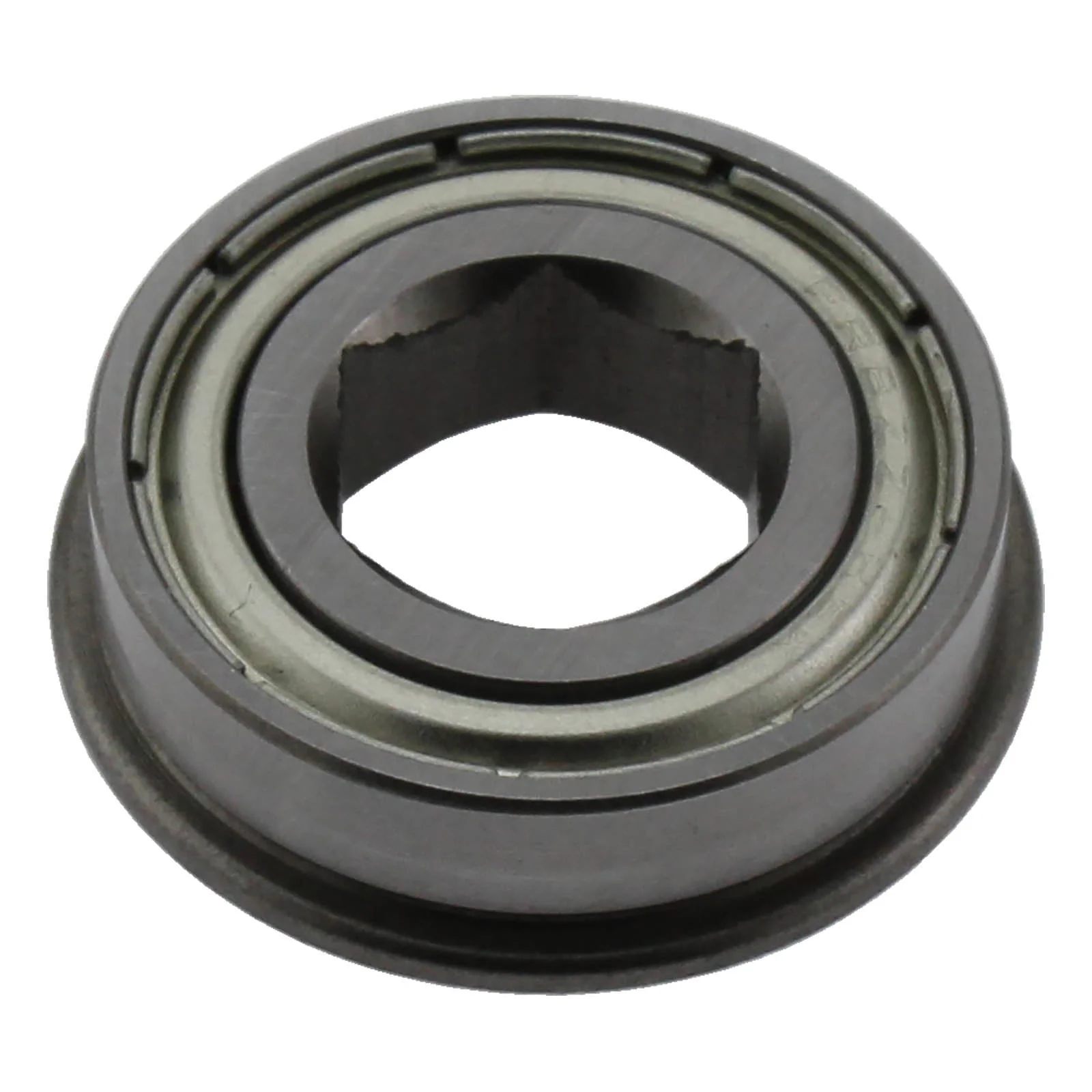 1/2 in. Hex ID 1.125 in. OD Shielded Flanged Bearing (FR8ZZ-HexHD)