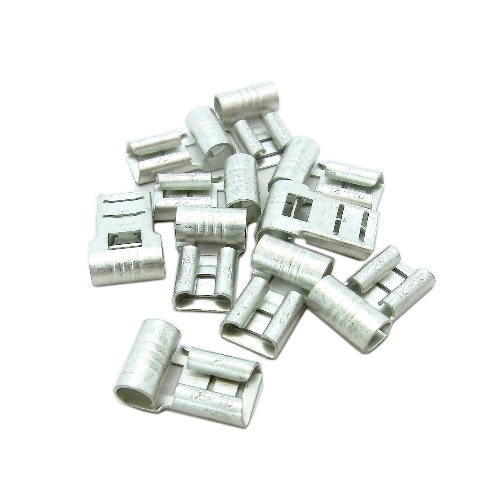 10-12 AWG Non-Insulated Flag Terminal Qty. 10