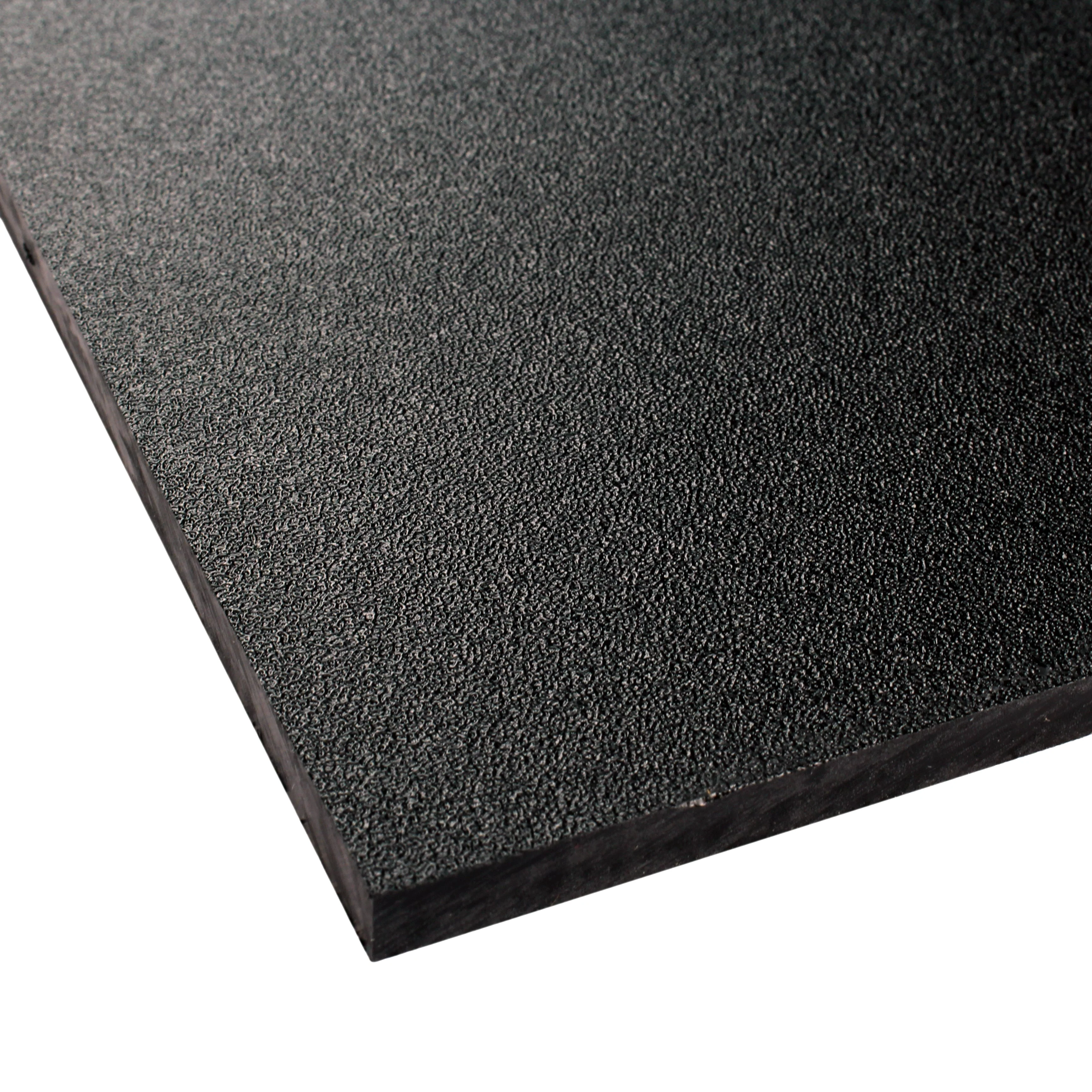 24 in. x 47 in. Orange Peel Black HDPE Sheet