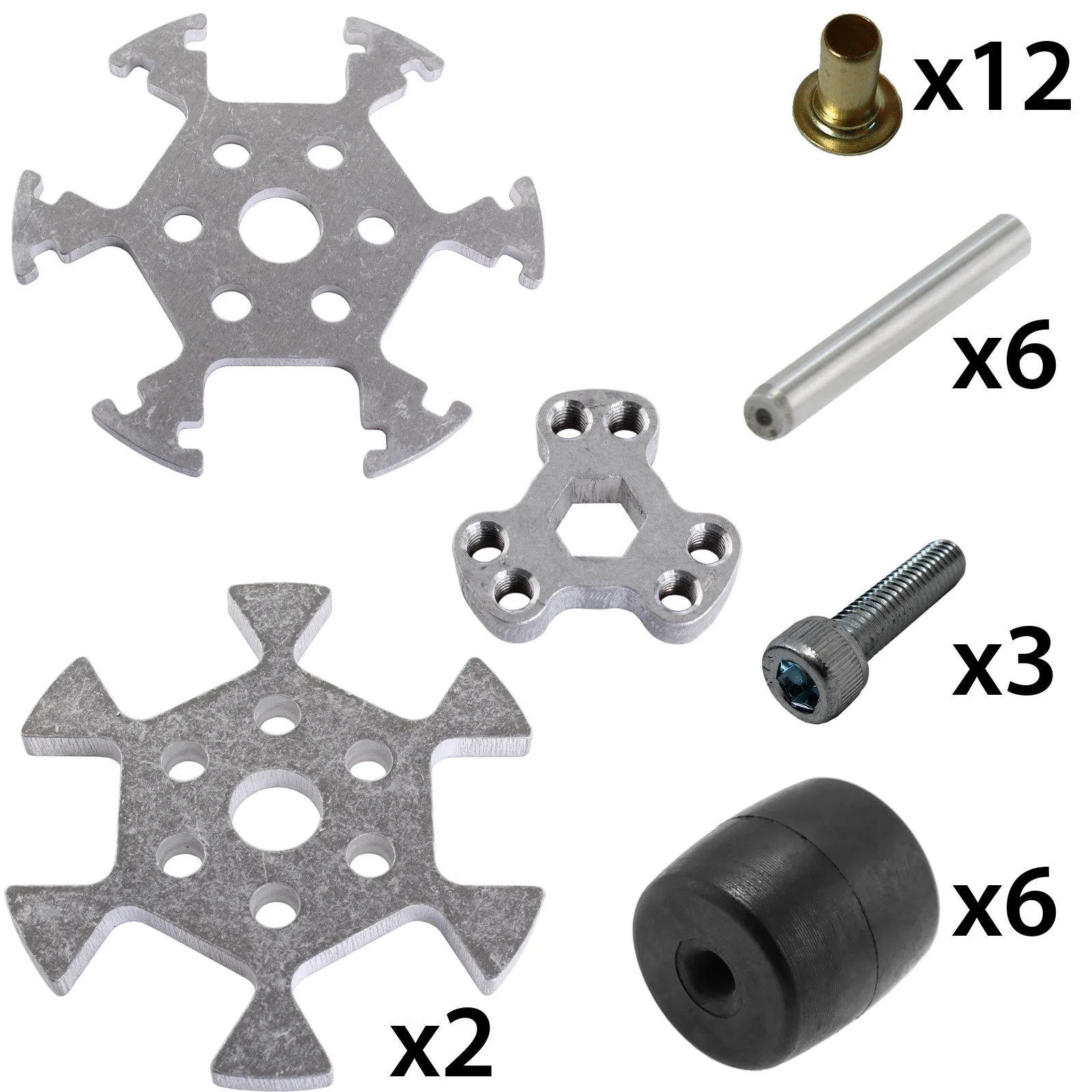 3 in. Aluminum Omni Wheel With 3/8 Hex Bore - Image 3
