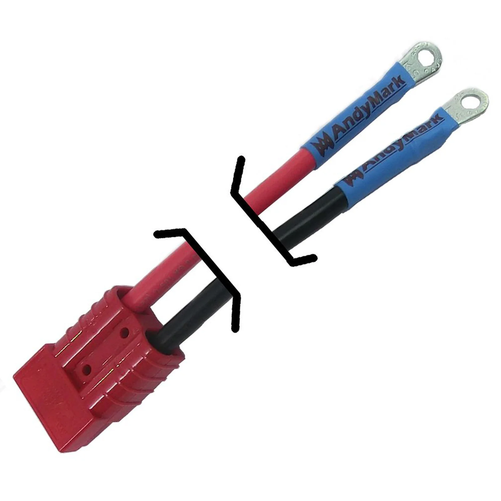 Battery Power Cable custom length up to 36 in.