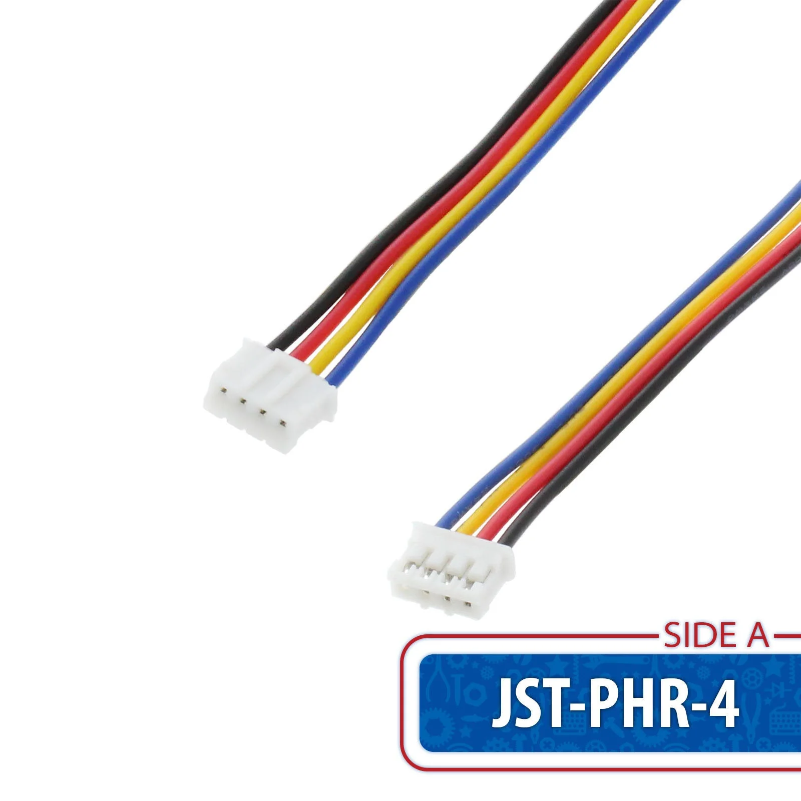 JST-PHR-4 to 4-Pin 0.1 in. Female Adapter Cable - Image 2