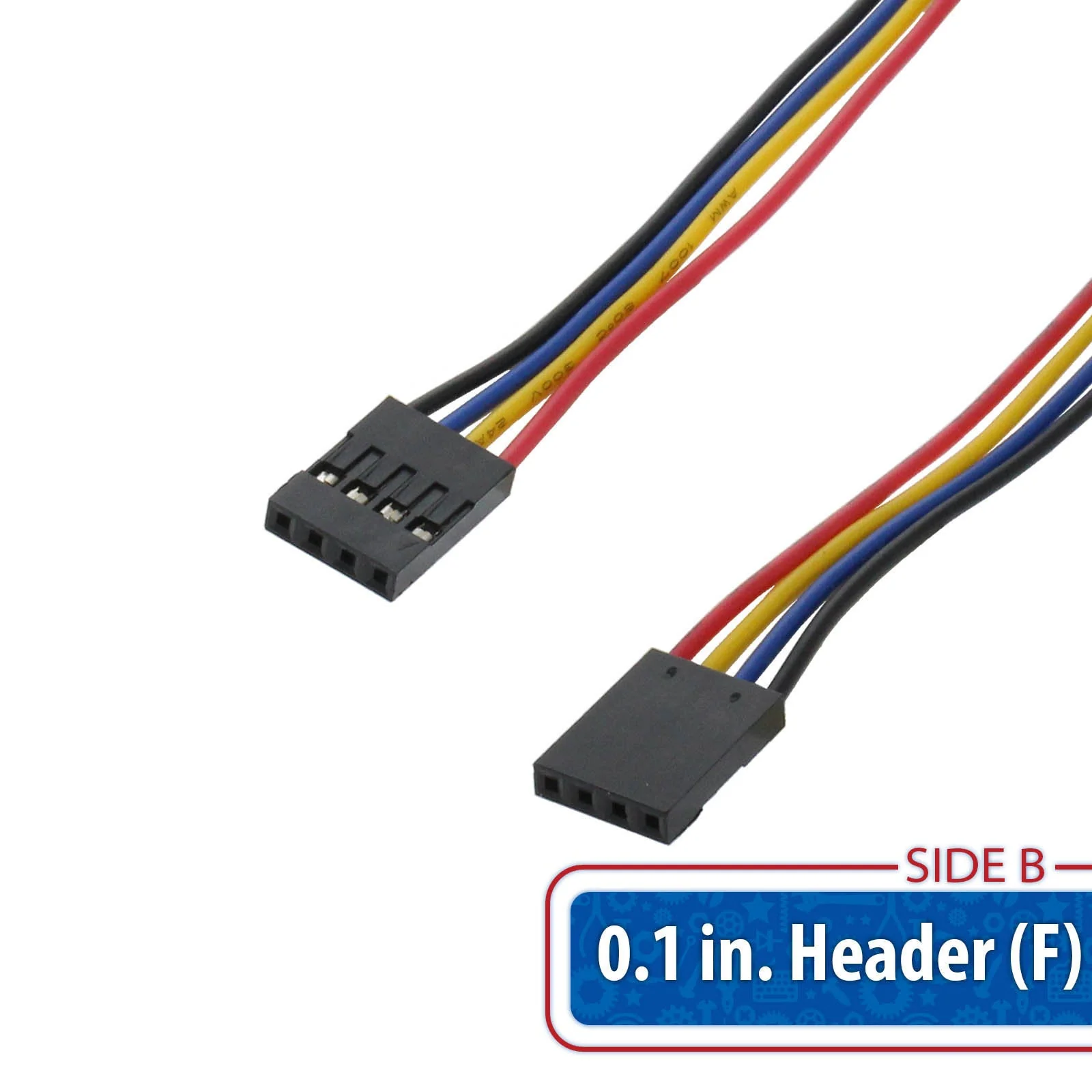 JST-PHR-4 to 4-Pin 0.1 in. Female Adapter Cable - Image 3