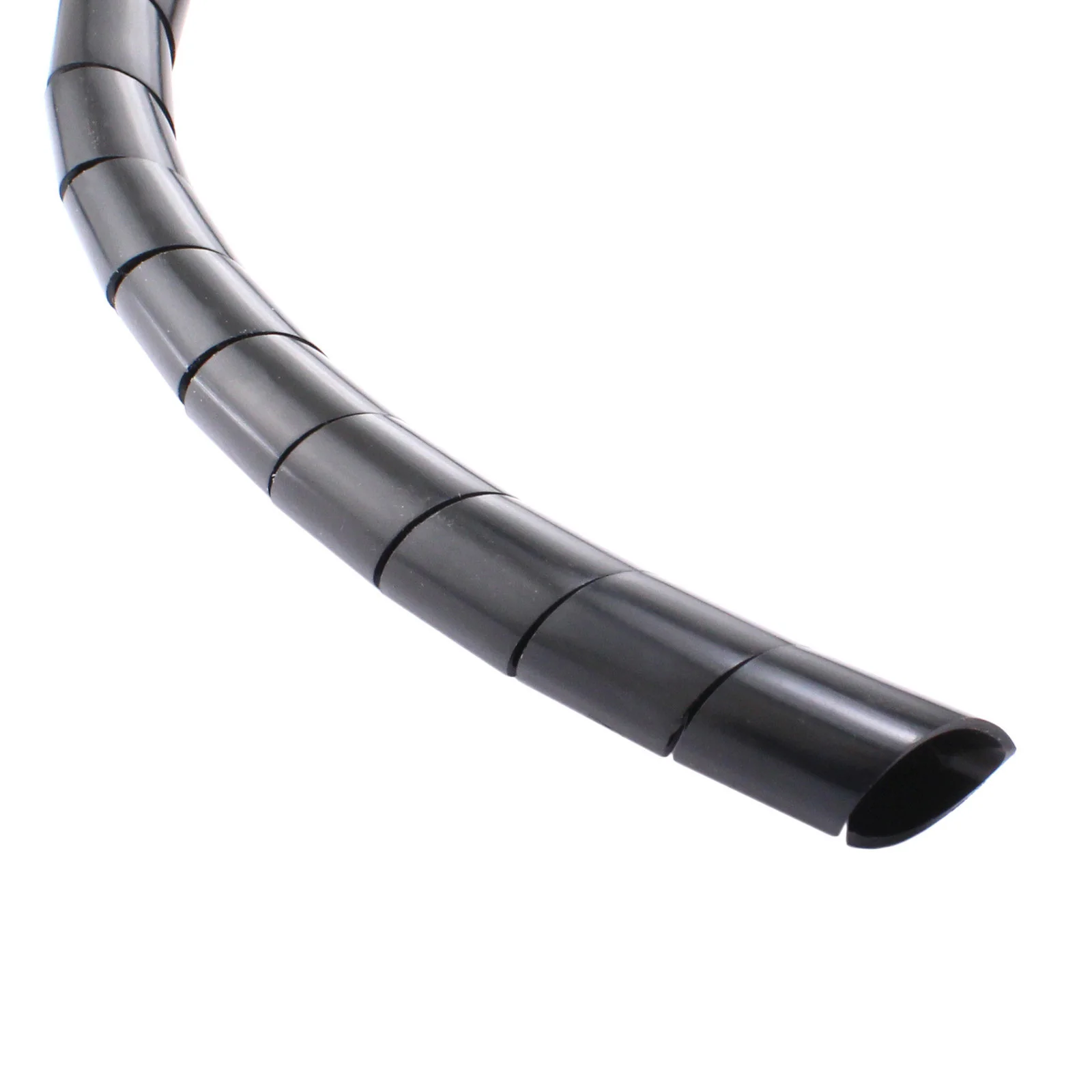 Spiral Wrap 1/2 in. OD Black 20ft. roll