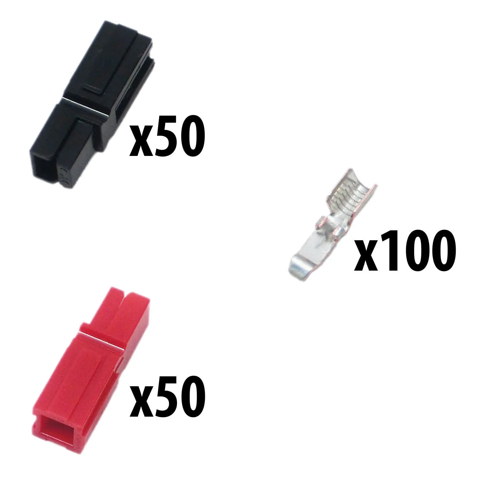Ships from Sydney - Powerpole Kit 50 Red and Black Housings 100 Contacts
