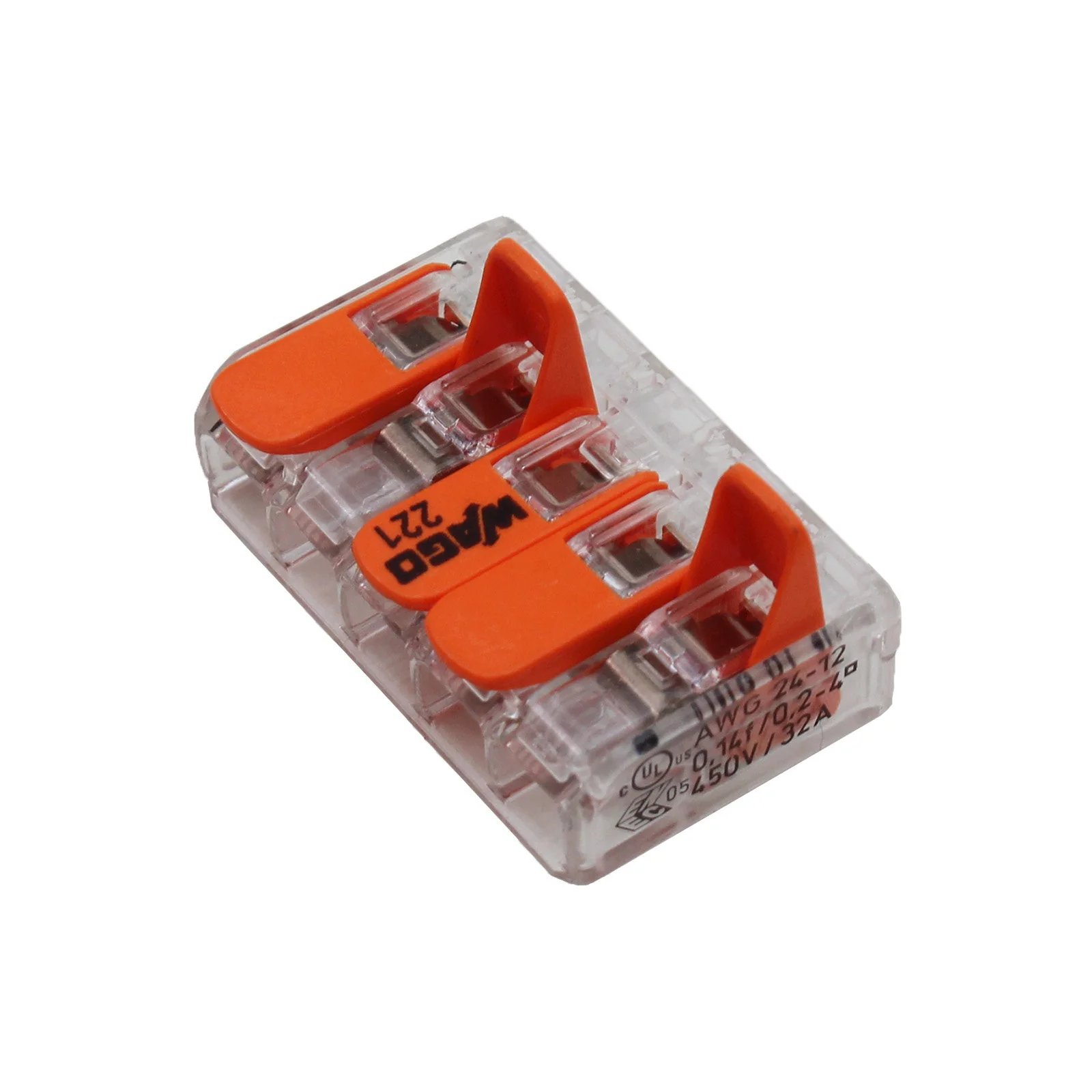 Ships from Sydney - WAGO 221 Series LEVER-NUTS Compact Splice Connectors (10 pack) - Image 3