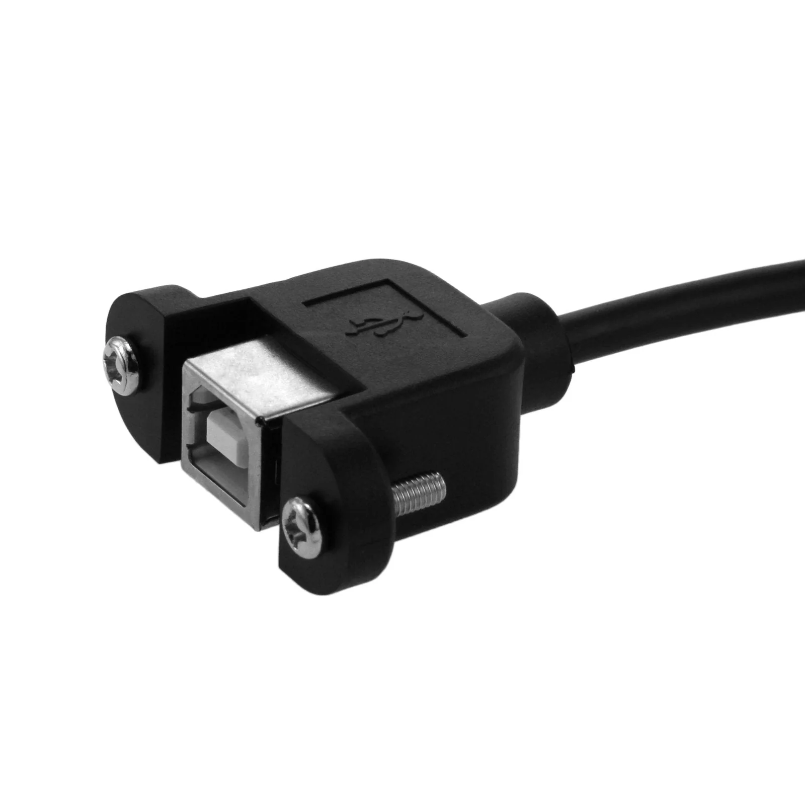 USB B Male to USB B Female Panel Mount - Image 2